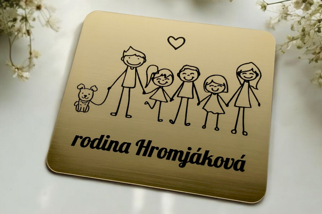 Rodinné menovky na dvere, ktoré vystihnú práve vašu rodinu