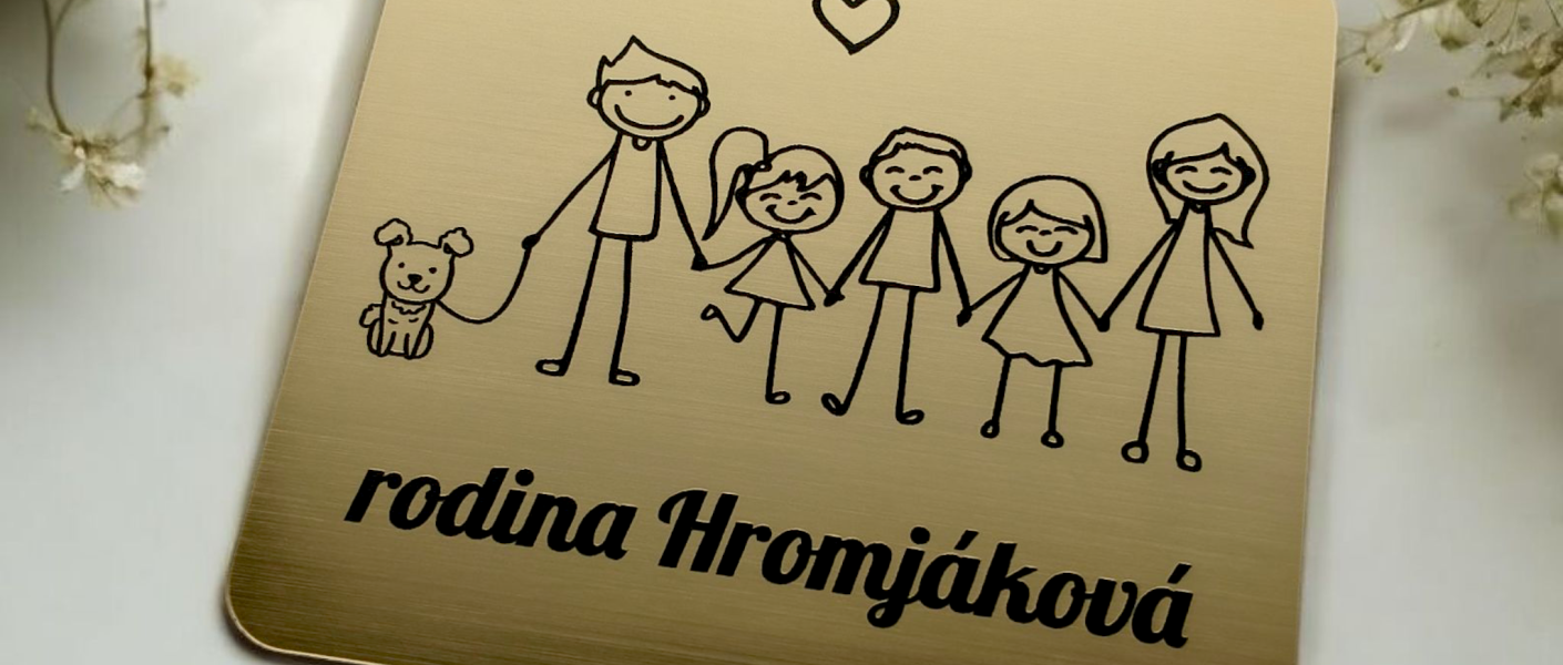 Rodinné menovky na dvere, ktoré vystihnú práve vašu rodinu