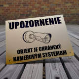 Tabuľka Upozornenie kamerový systém