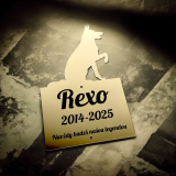 Tabuľka na hrob psa — plastová náhrobná tabuľka so siluetou psa 10×15 cm