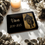 Tabuľka na hrob zvieraťa V2 — veľká plastová náhrobná tabuľka pre miláčika od 15×20 cm
