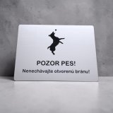 Tabuľka Pozor pes Jack Russell teriér