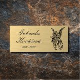 Tabuľka na hrob anjelik