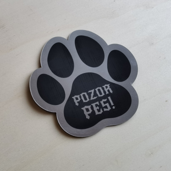 tabulka pozor pes!