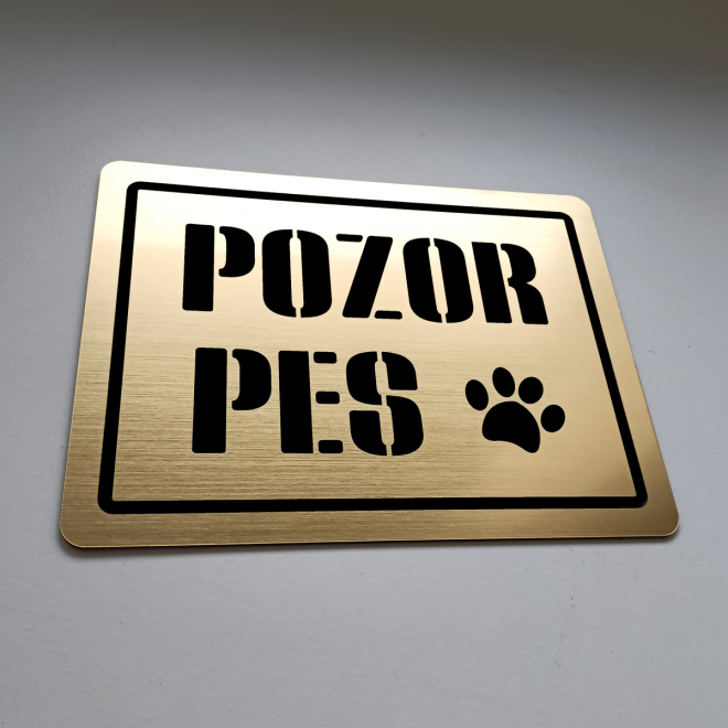 Tabuľka Pozor pes