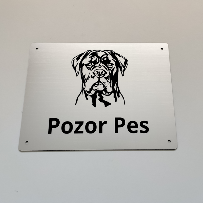 Tabuľka Pozor pes Cane Corso