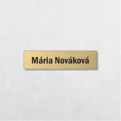 Menovka na dvere 8×2 cm