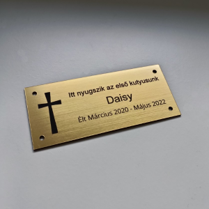 Tabuľka na hrob kríž mini