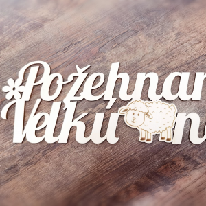 Nápis - Požehnanú veľkú noc