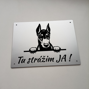 Tabuľka Pozor pes Doberman 3