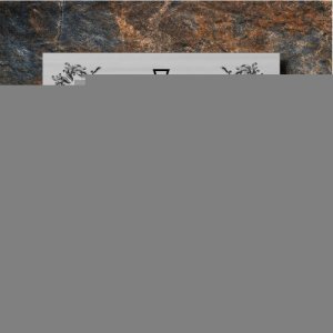 Tabuľka na hrob kríž 2 — plastová náhrobná tabuľka 13×14 cm, laserové gravírovanie