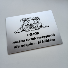 Tabuľka Buldog