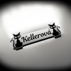 Detská menovka mačičky