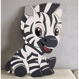 Maľovaná doska zebra