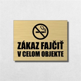 Tabuľka Zákaz fajčiť!