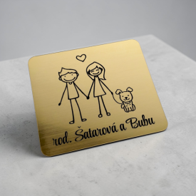 Menovka postavičky pár so psíkom