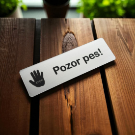 Tabuľka Pozor pes
