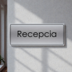 Recepcia tabuľka - Light square
